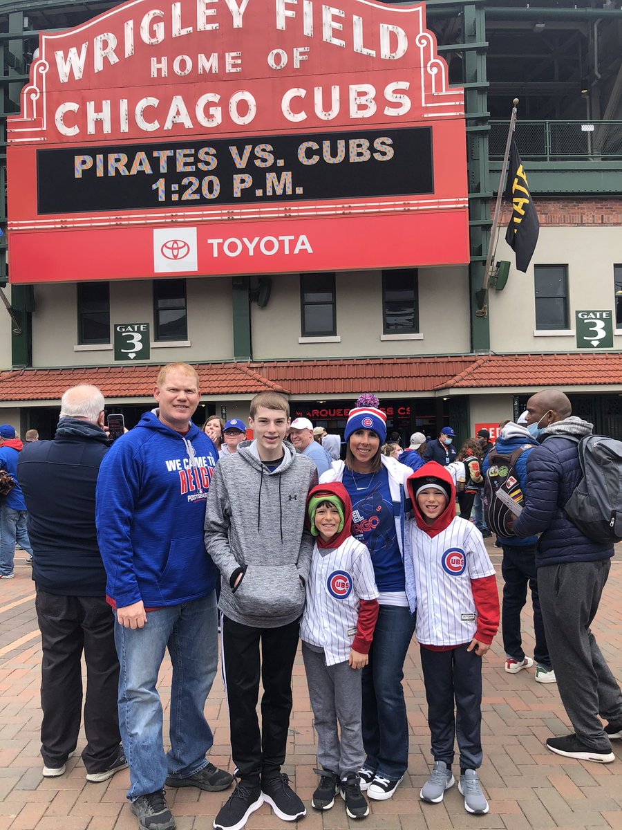 KristenFuson's tweet photo. @Cubs @Toyota My Mother’s Day gift was a trip to see @javy23baez play....and he’s out. 😩 Maybe we can get a smile and wave from the dug out? 🤞🏼⚾️ #Section102 https://t.co/Ibq4ksz3O9