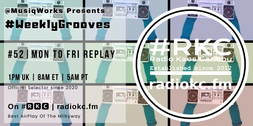 RadioKC's tweet photo. ▂▂▂▂▂▂▂▂▂▂▂▂▂▂
𝙈𝙊𝙉 5│10 to 𝙁𝙍𝙄 5│14

🕐1PM UK⚪8AM ET⚪5AM PT

#WeeklyGrooves #54 #REPLAY

by @MusiqWorks

🎛️Weekly
🇿🇦#Afrohouse
🎚️#Music #Delivery

⬇️Details⬇️
🌐 https://t.co/eeYUPYIzKK

on #🆁🅺🅲 📻 https://t.co/Vzqms6L2jR
▂▂▂▂▂▂▂▂▂▂▂▂▂▂ https://t.co/3LvDXk2rCl