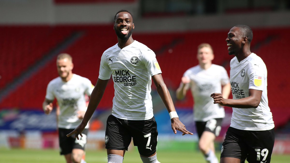 theposh's tweet photo. 📷 Our 1⃣0⃣0⃣th goal of the 2020/21 season.

@Eisaar7 👏

#DONPET https://t.co/IHdYa9QXjh
