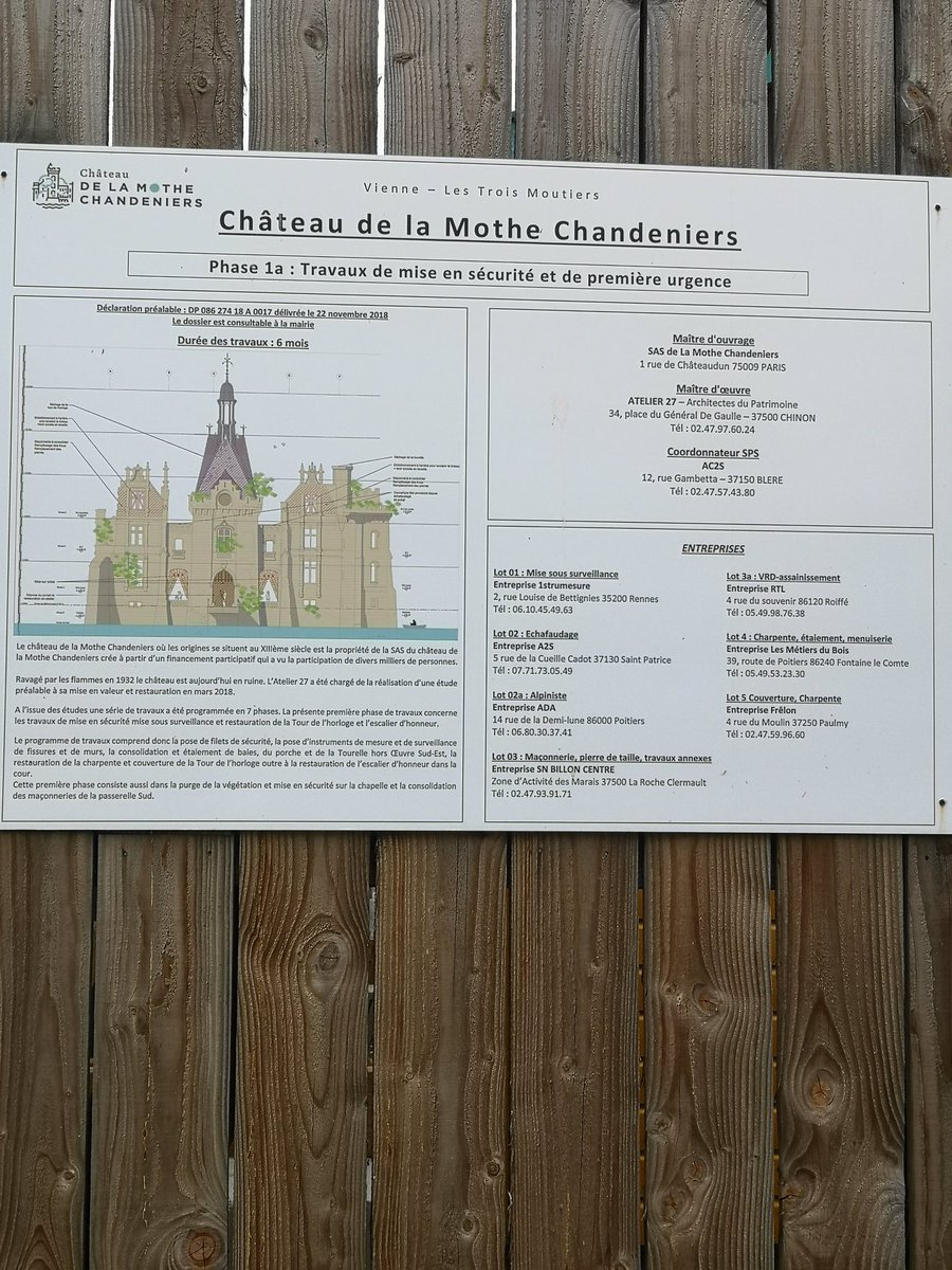 And finally the goal of our trip, Château de la Mothe Chandeniers. An absolutely gorgeous ruin, which I had happed would be easier to approach because it was a ruin. But to no avail.