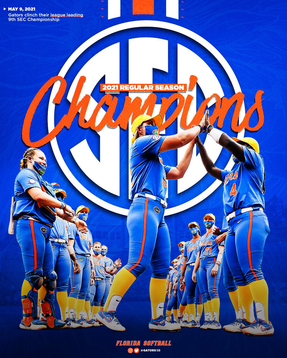 GatorsSB's tweet photo. For a league leading 9️⃣th time.....

🏆YOUR 2️⃣0️⃣2️⃣1️⃣ @SEC CHAMPIONS 🏆 https://t.co/JFd2rJ75QZ