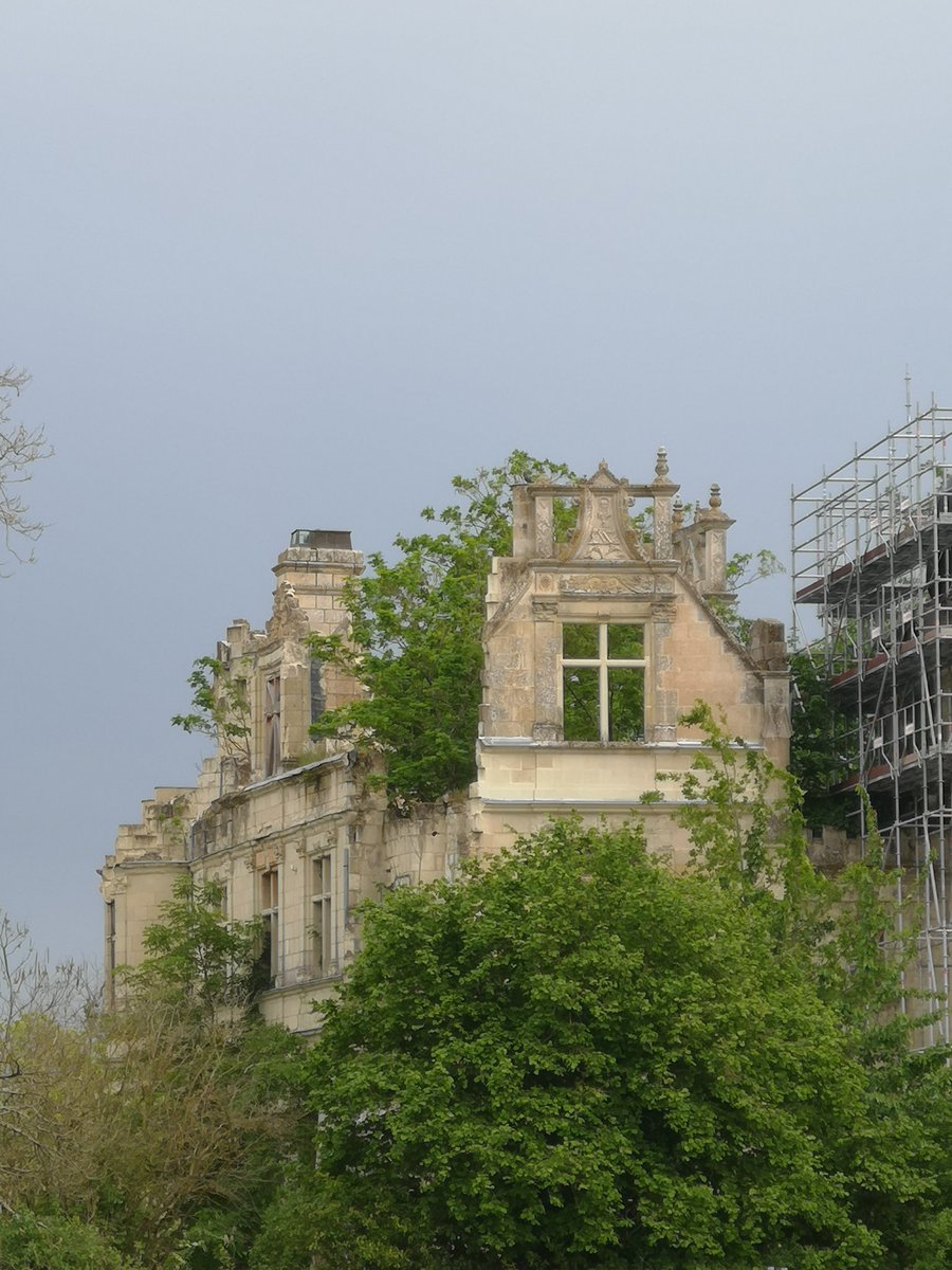 And finally the goal of our trip, Château de la Mothe Chandeniers. An absolutely gorgeous ruin, which I had happed would be easier to approach because it was a ruin. But to no avail.