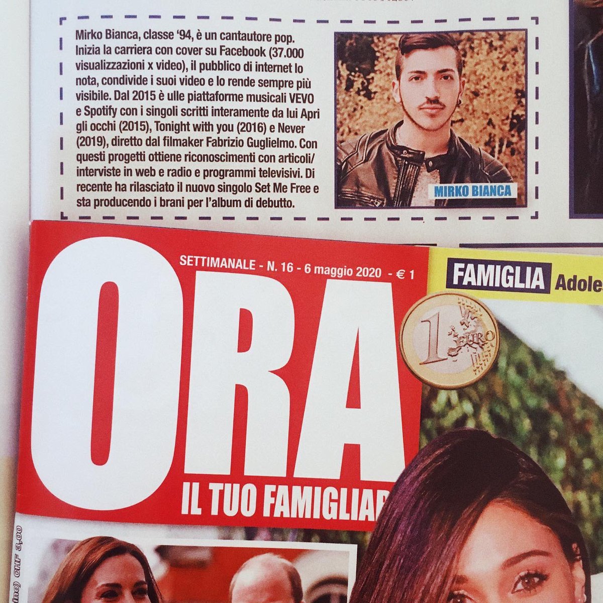 MirkoBianca's tweet photo. Esattamente un anno fa sono stato menzionato su una rivista in edicola! 😆

Exactly a year ago I was mentioned in a magazine on newsstand! 😆 https://t.co/oB9OFA1A8b