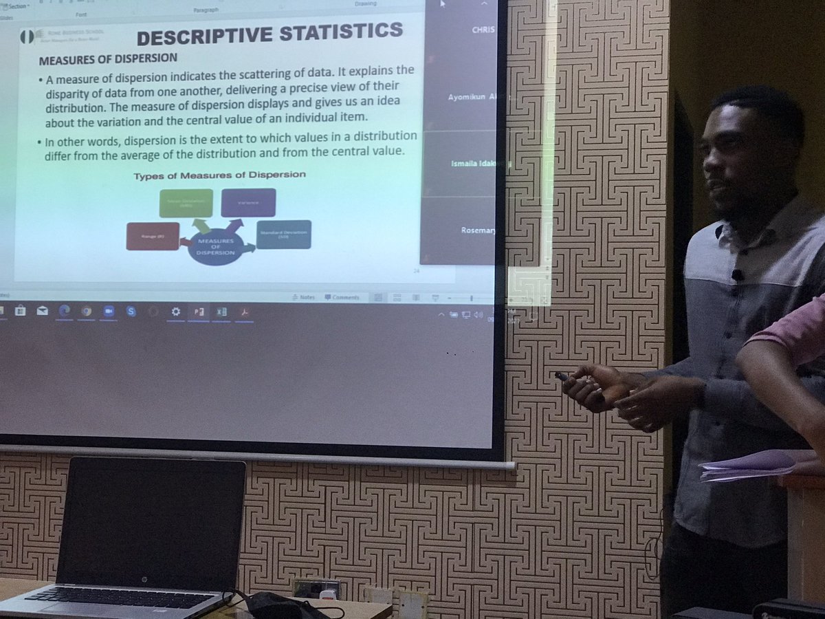 Adebayo_SD's tweet image. Consistency is key! 
So today, I took a postgraduate class for 5 straight hrs with only 15mins break. We extensively discussed how Statistics and Data science can be used to Optimize Business Decisions.

Thread...