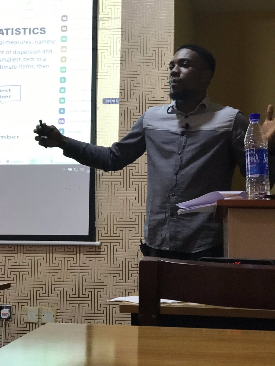 Adebayo_SD's tweet image. Consistency is key! 
So today, I took a postgraduate class for 5 straight hrs with only 15mins break. We extensively discussed how Statistics and Data science can be used to Optimize Business Decisions.

Thread...