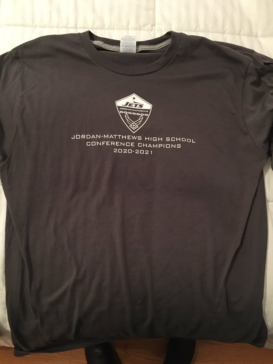 Jets. If you want your championship t-shirt come by girls soccer game Wednesday at 5:30 pm in the press box to pick up. Only for those who turned in your uniform. Coach.