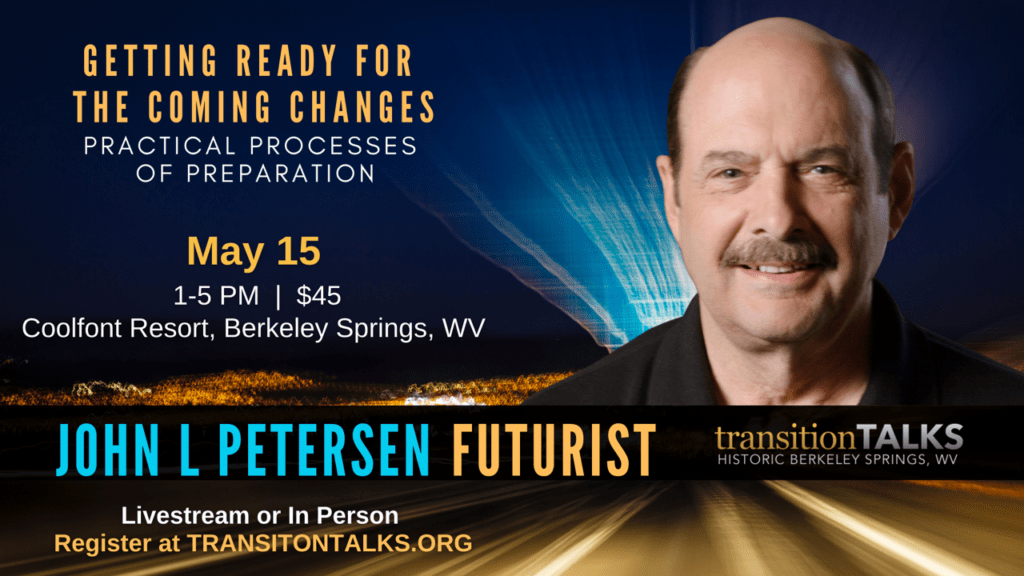 John Petersen: 15 May Lecture GETTING READY: The Practical Process of Preparation for the Coming Changes – John Petersen: 15 May Lecture GE... phibetaiota.net/2021/04/john-p…