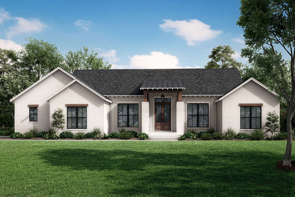 besthouseplans's tweet image. Created in the Modern Farmhouse style, Plan 041-00254 features 1,998 sq. ft., 3 bedrooms, 2 bathrooms, an open great room, and a 2 car garage.Tag someone who would love to build this Modern Farmhouse! : buff.ly/3gEwEpZ #buildingahome #houseplans