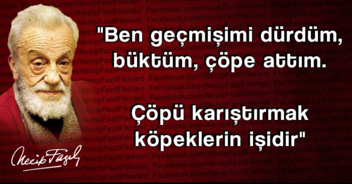 Beni kimsecikler okşamaz madem,
Öp beni alnımdan, sen öp seccadem.

Necip Fazıl Kısakürek