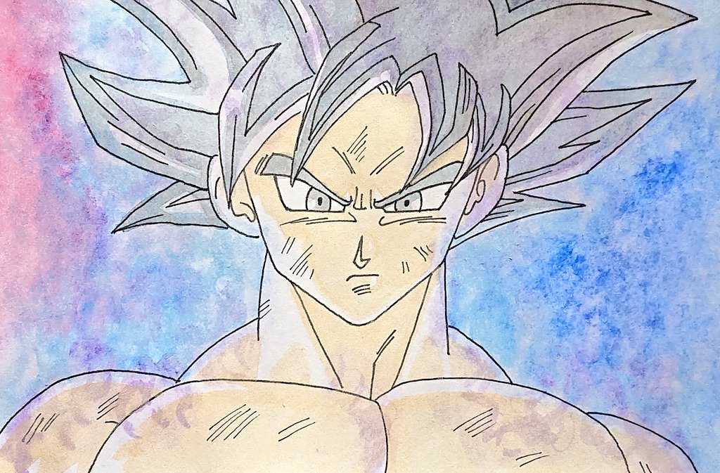 身勝手の極意の孫悟空、描いてみました‼️ 実はこのイラストを描くのは