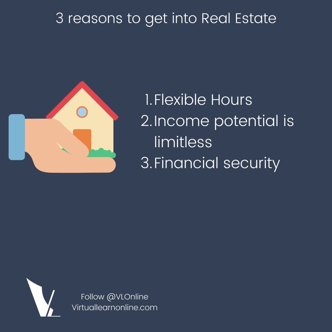 3 Reasons to Get Into Real Estate today. 
.
.
.

#learning #onlinestudy #study #studying #studygram #onlineclasses #onlinestudying #onlinestudypoint #educationalquotes #educationalleadership #educationalpsychology #educationalactivities #virtualstudy #success #coaching