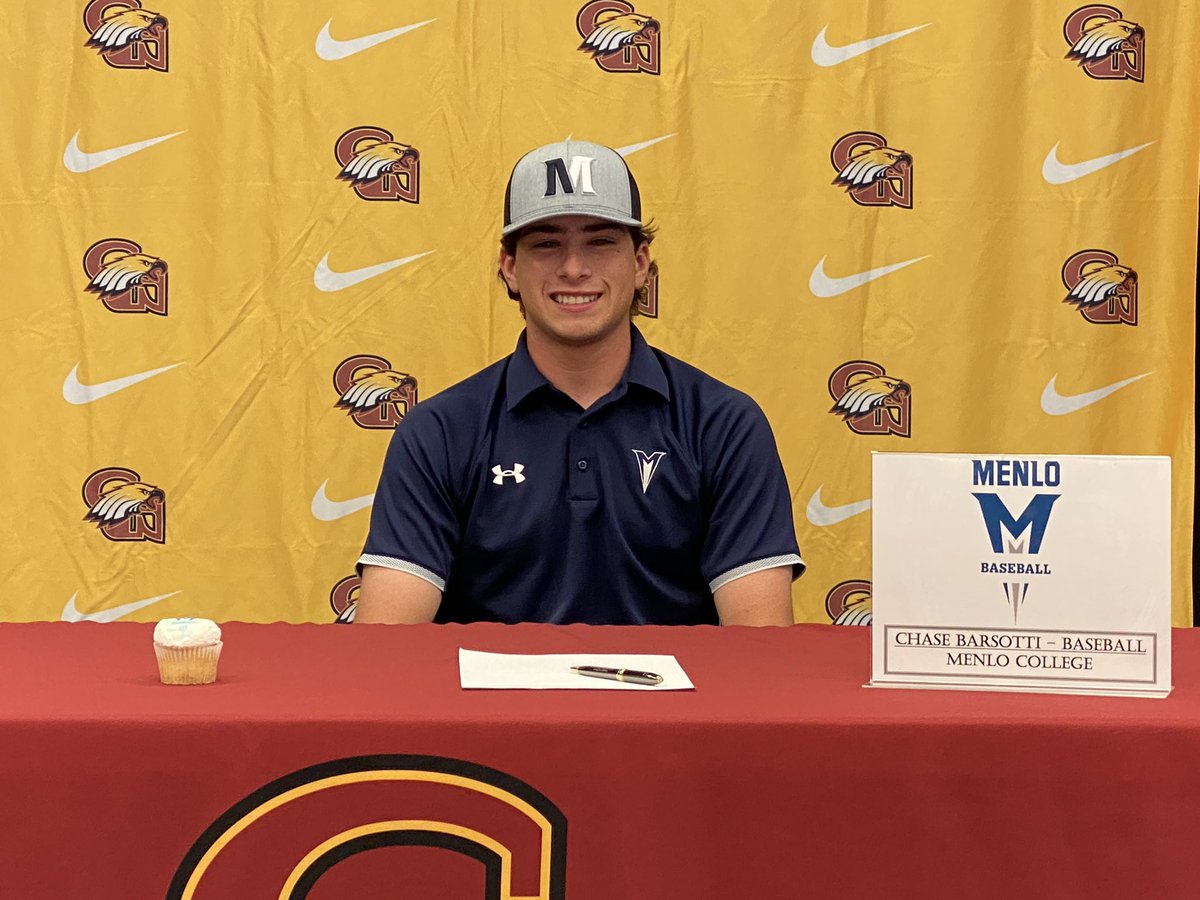 Congrats to <a href="/floth_jacob/">Jacob Floth</a> and <a href="/ChaseBarsotti/">Chase Barsotti</a> for signing their letter of intent with <a href="/FPUBaseball/">FPU SunbirdsBaseball</a> and <a href="/menlocollege/">Menlo College</a>   
We are proud of you both!