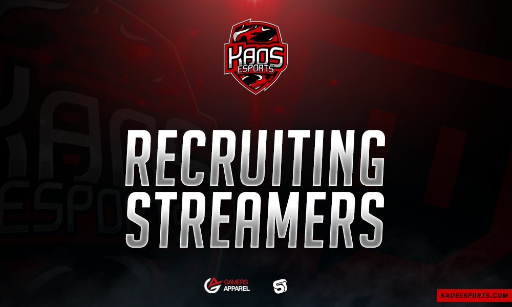 KaoSEsports's tweet image. KaoS is on the lookout for streamers to join the team, our dm's are open #twitch #SmallStreamerCommunity #SmallStreamersConnect #SupportSmallStreamers #uk #PureKaoS #esports #gaming #ContentCreator #VarietyStreamers