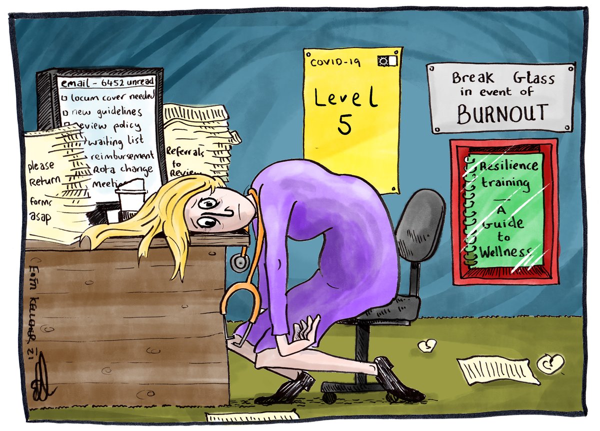 Covid is taking its toll on healthcare workers.

My latest cartoon in <a href="/med_indonews/">Medical Independent</a> 

#COVID19Ireland #Covid19
