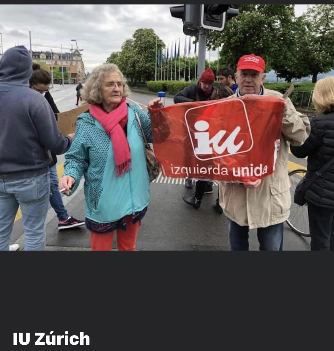 Desde su fundación IU Zúrich - Suiza, aportó su lucha y organización por una sociedad más justa