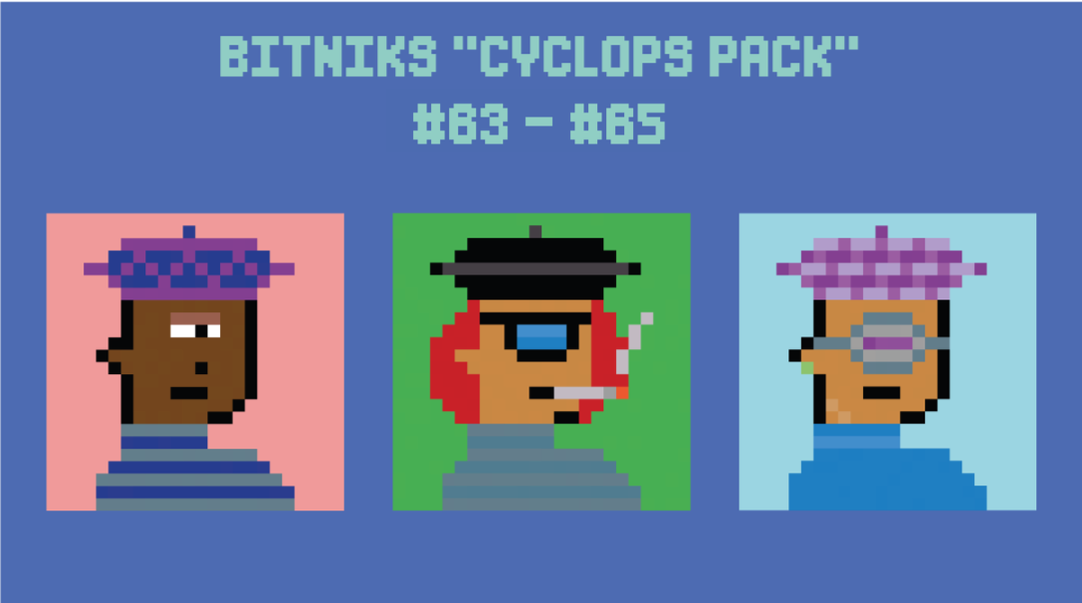 New Bitniks! 👁️ #63 - #65
"Cyclops pack" - 0.02 Eth each
opensea.io/collection/bit… 
#unofficialpunks #NFT #pixelart #bitniks