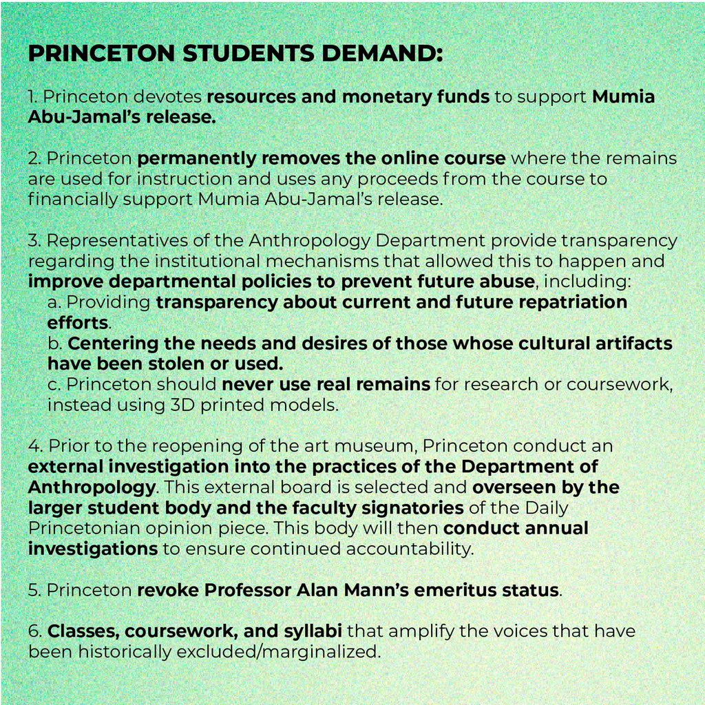 aishatahirz's tweet photo. We will be protesting in solidarity with MOVE tomorrow at 5:30pm in front of Nassau Hall. With masks and socially distanced! https://t.co/QP5wAMrfZO