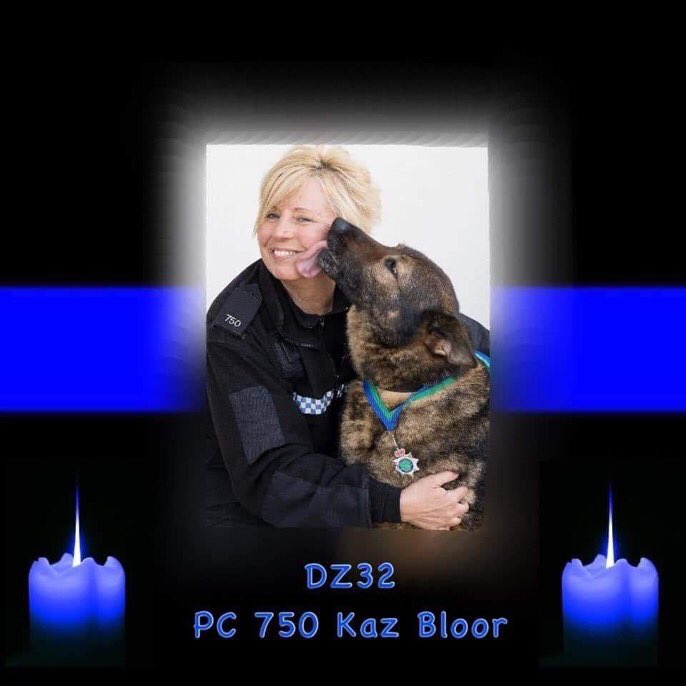 Great cop. 
Brilliant dog handler. Loved by family, friends & colleagues. Fundraiser extraordinaire for @StaffsRetiredPD & loads of people! 
Big fan of lemon meringue!
Devastating loss to so many @StaffsPolice & beyond. 
#RIPKaz