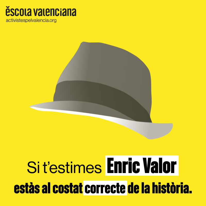 escolatv's tweet photo. 🎩 #EnricValor ha sigut un important narrador i gramàtic valencià, va desenvolupar una important tasca en l'estandardització i normativització del valencià, així com en la recuperació de rondalles populars valencianes.

La seua figura s'ha de difondre, no amagar! https://t.co/x9Fn2p3hh4