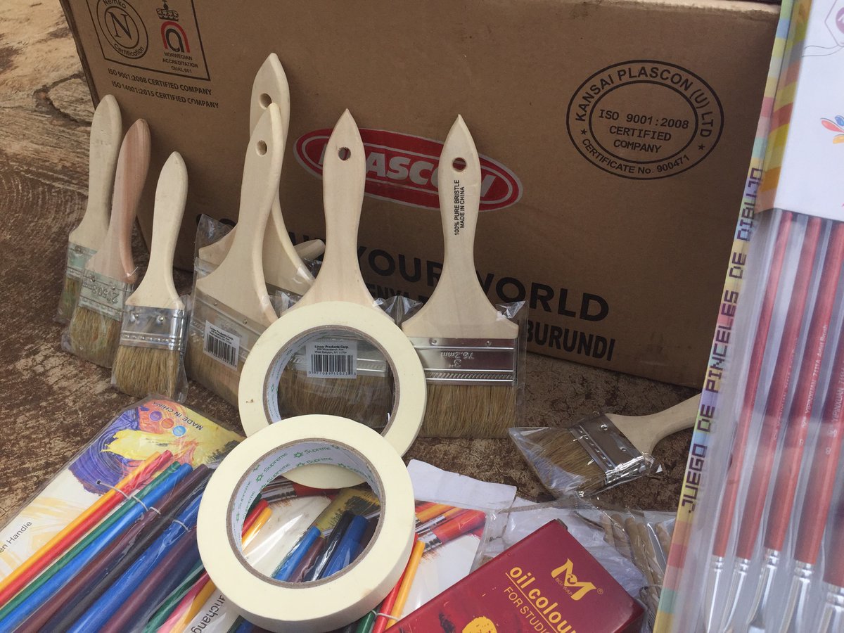 Some Material and tools purchased for Art Official a series of Commercial art and craft ongoing training at <a href="/bondekocenter/">Bondekocenter</a>   For Refugees and Youths.Come learn to express your self,ideas &amp;tell your story through the visual Arts.