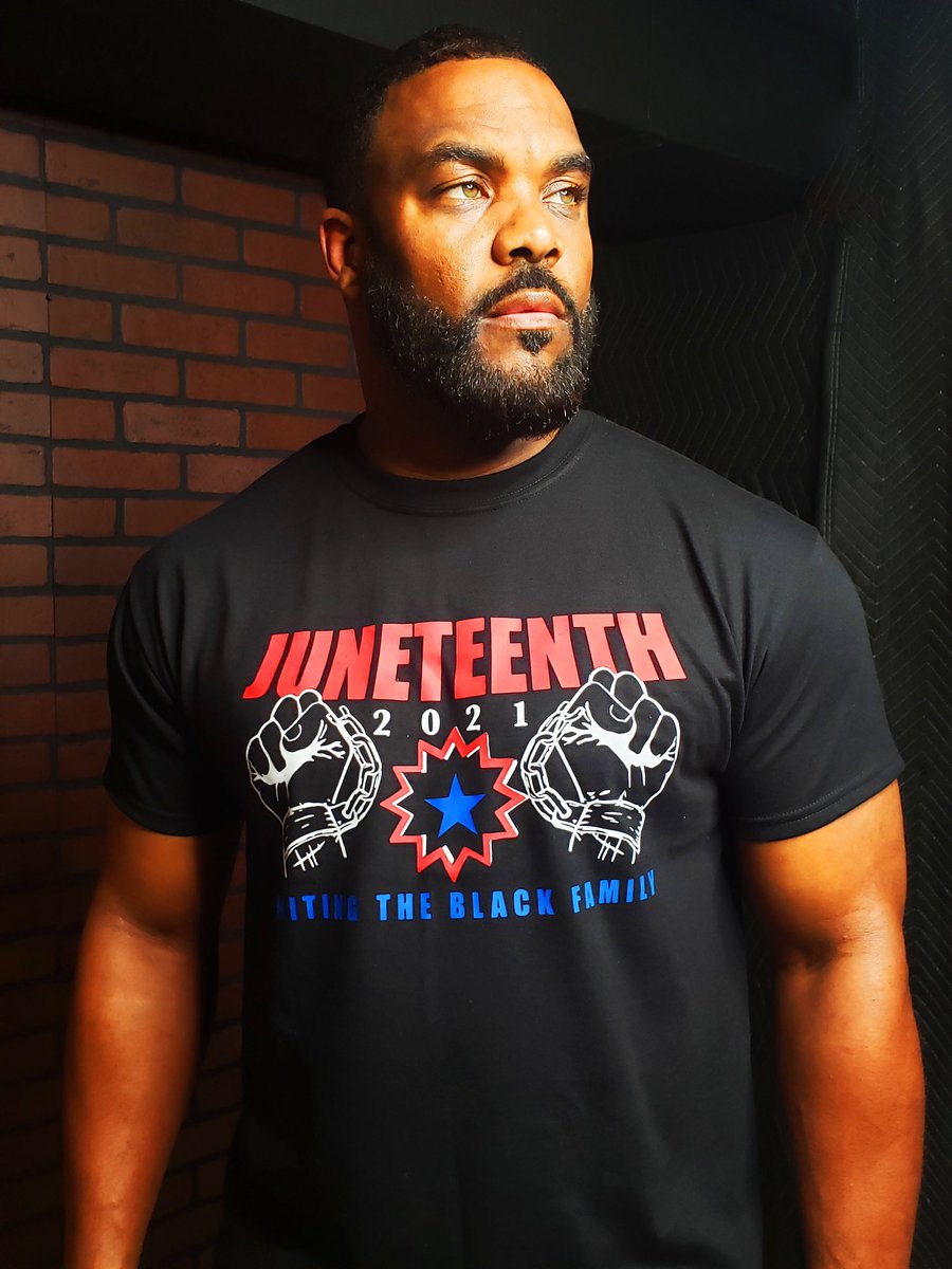 Lecharleswilson's tweet photo. Hi Everyone, 

You can pre-order your shirts for the Juneteeth Celebration using the following link: https://t.co/BVISCc1kj1.  We are two weeks out to receive the shirts from the manufacturer. https://t.co/9yAlphO0P0