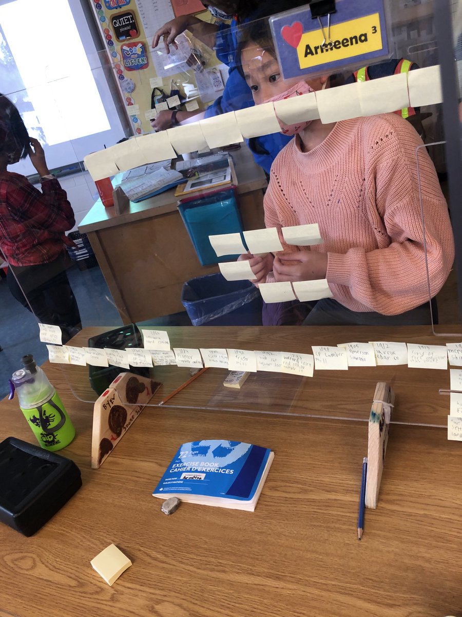 bakerdrivesd43's tweet image. Plexiglass barriers aren’t just for Covid anymore🤪 Gr. 4/5 Baker 🐻’s working on Stump Inquiry Timeline- history of Tri-Cities. Did u know 1914 forest fires tore through the community? #togetherapart #learninginplace #pasttofuture ⁦@jenwhiffin⁩ ⁦⁦@sd43bc⁩