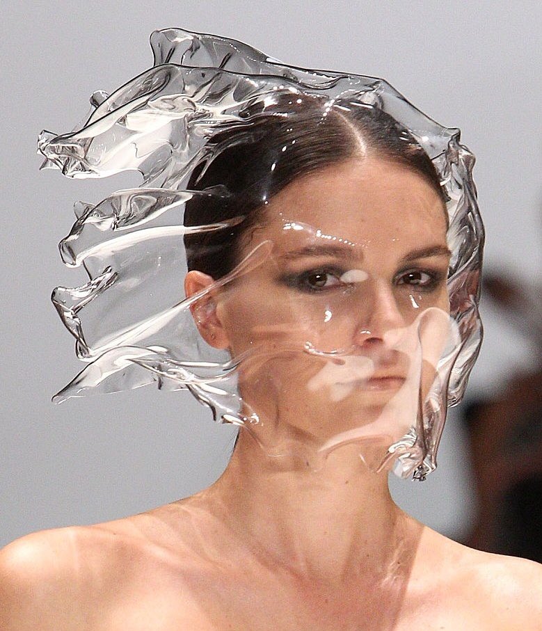 Perspex Masks and Headpieces from Vanessa Moe at Mercedes Benz Fashion Week 2015