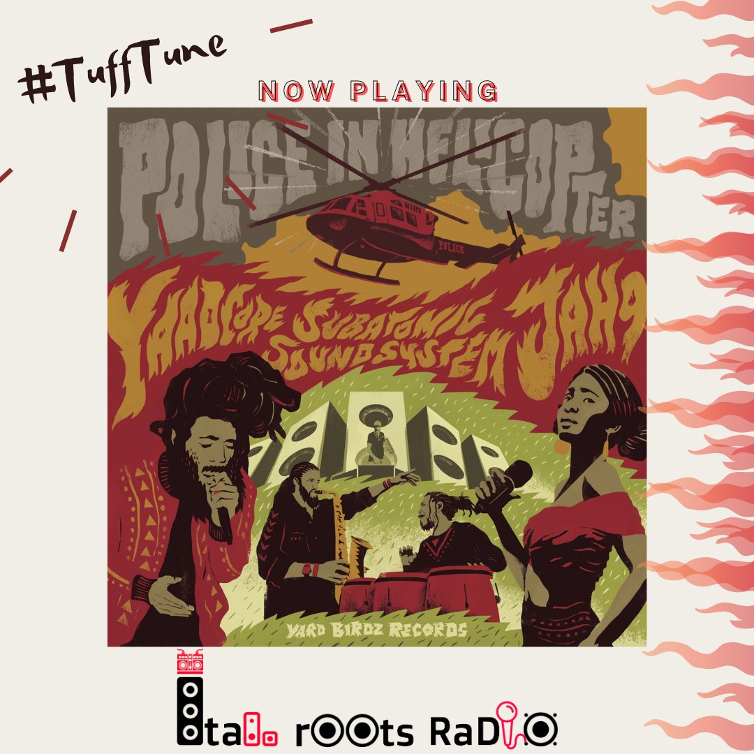 POLICE IN HELICPTERS
#np <a href="/iAmYaadcore/">Yaadcore</a> <a href="/Jah9/">Jah9.eth</a> <a href="/SubatomicSound/">SubatomicSoundSystem</a> updating the vibes on a classic tune 🔥🔥🔥
via Radio Regent on you radio app
#Music2FreeUrSoul
#MessageMusic