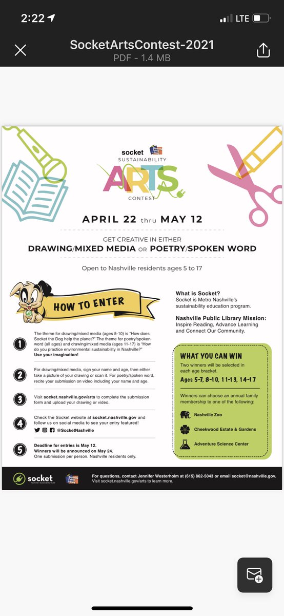 Art and Poetry Contest!