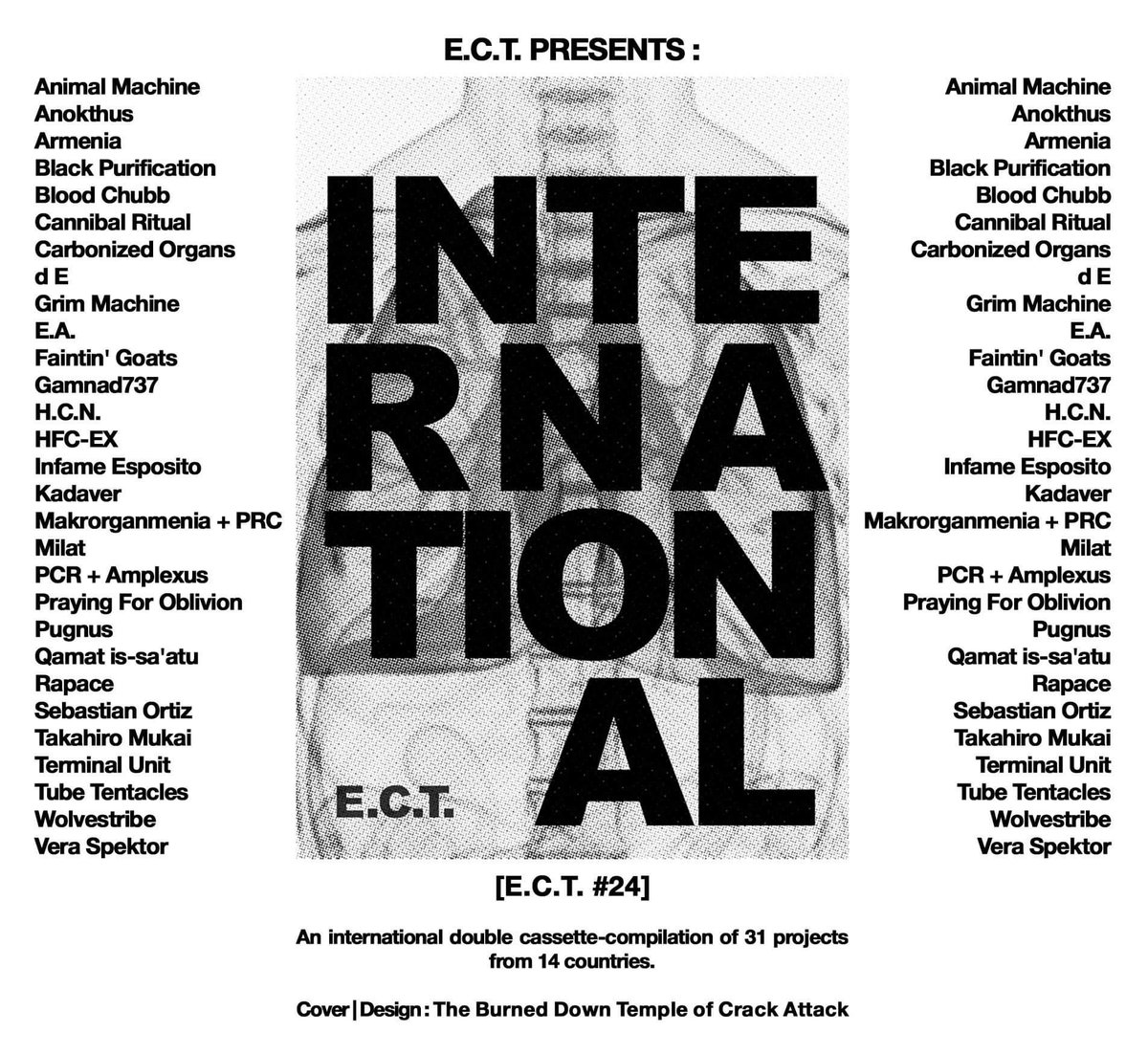 Tube Tentacles in the next compilation of the greek label E.C.T.
A double cassette, special box set. More info soon...