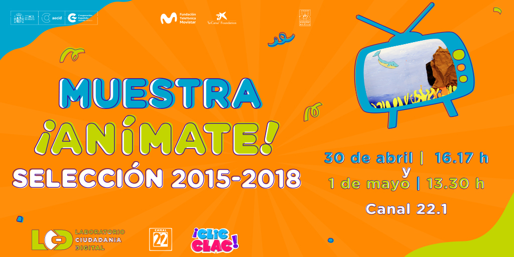 ¡Disfruta de ¡Anímate! en el <a href="/Canal22/">Canal 22 México</a>! Este fin de semana, transmitiremos cortometrajes increíbles: bit.ly/Animate_15_18

<a href="/ccemx/">Centro Cultural de España México</a> / <a href="/FTelefonicaMX/">Fundación Telefónica Movistar México</a> / <a href="/FundlaCaixa/">Fundación ”la Caixa”</a> / <a href="/AteneoEsMex/">Ateneo Español de México, A.C.</a>