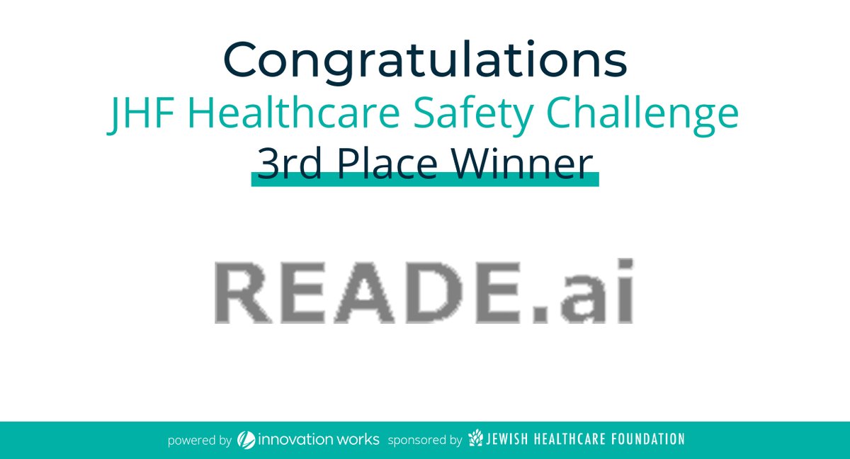 JHForg's tweet image. Congratulations to all of the #HSC2021 participants! We're excited to announce the winners of the Healthcare Safety Challenge Pitch Competition in partnership with @iwpgh! 
1st Place - @elemenohealth
2nd Place - Medsix
3rd Place - READE.ai