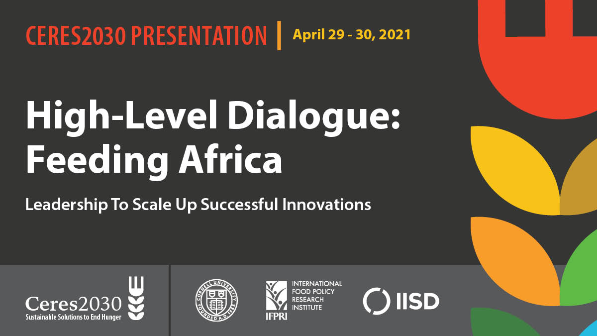 Ceres2030's @carin_smaller will talk about partnership and financing models to support #Agriculture Research and #innovationsystems in #Africa this week during a high-level event by <a href="/AfDB_Group/">African Development Bank Group</a> and <a href="/IFAD/">International Fund for Agricultural Development</a>  registration.feedafrica.live/request-invita…