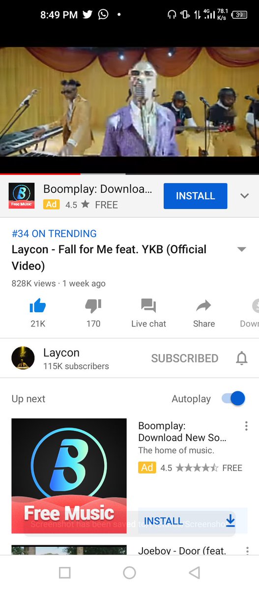 ademoye_mercy's tweet photo. Streaming fall for me on YouTube π₯π₯π₯π₯π₯ it will not rest
#3DaysToSWBAlbum https://t.co/tNlsZbGsOQ