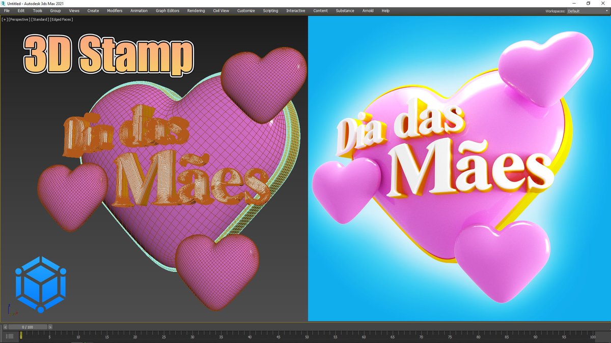 GfxTotal's tweet photo. Criando Selo 3D (Dia das Mães) no Autodesk 3ds Max

https://t.co/wpy2KE5DzR

#Modelagem3D  #3dsMax #Selo3D #TutoriaisGfxTotal https://t.co/JijPb5UNyQ