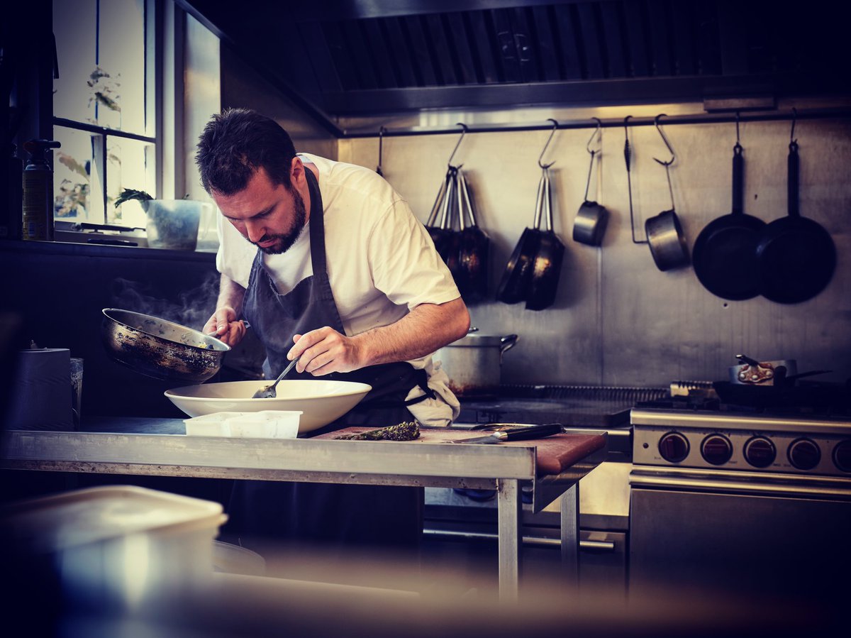 This is what we like to see...
Tom hard at work developing new dishes for this weekends menu at May’s Garden Restaurant 
#notbadforapub                                        #maysgardenrestaurant #producedriven                                     #gastropub