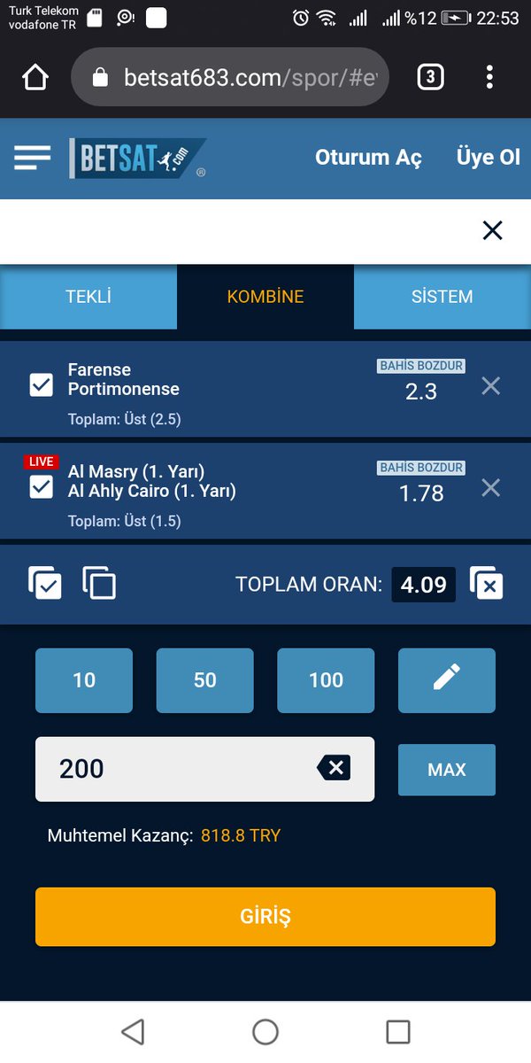 Ozaman biraz risk olsun sansımız yanımızda olsun inş