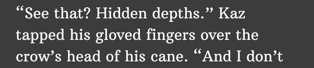 i read this too quickly as tapped his cane over the boys head and now im picturing that