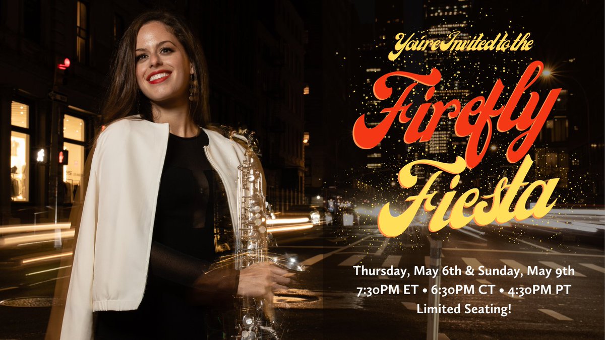 ✨Announcing Firefly Fiesta 🎉 Join me Thurs 5/6 or Sun 5/9 for a Zoom celebration of my newest album, Q &amp; A, *World Premiere* performance, and more! Hope to see you there!
⁠
🤫 Email hello@alexatarantino for special student pricing.⁠

alexatarantino.com/product/firefl…