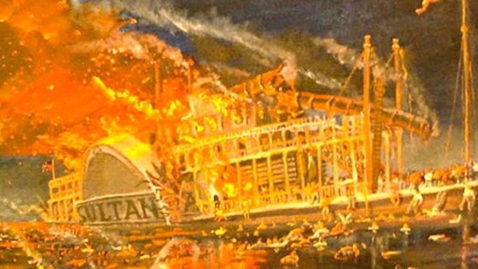 Three of Sultana’s four boilers exploded. The woodclad vessel was reduced to splinters. Bodies and mangled ship parts scattered into the water. Hot steam scalded those on board and fire consumed whole levels of the ship. People were trapped, others died instantly.10/11