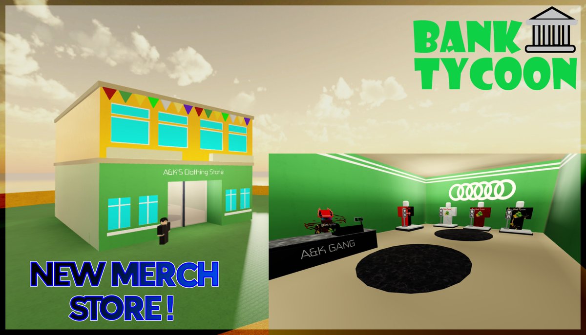 Krishkun20 Gaming On Twitter 2 Bank Tycoon Thumbnail No 1 This Will Be One Of The Thumbnails In My Game That I M Planning To Make And Hopefully Go Viral I Will Not Post - roblox clothing store thumbnail