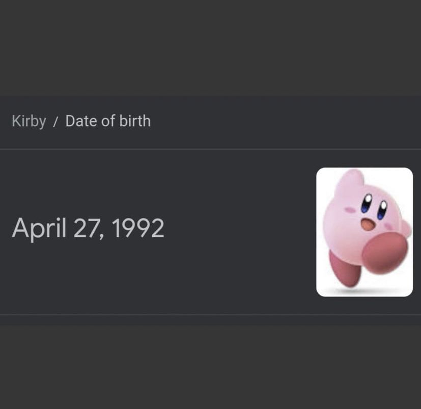 desmonrush's tweet photo. @thekirbybot Happy bday, Kirby https://t.co/Ganl9pjYgV