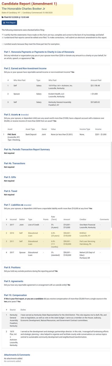 Now for "friends of" the Justice Dems:Mondaire Jones: $15k - $50kCharles Booker: $100k - $200k