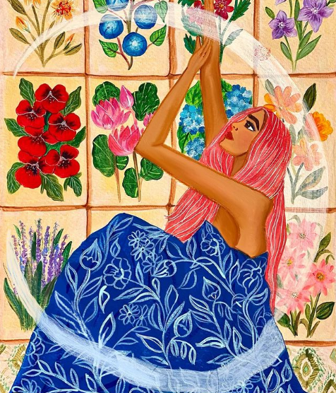 VisionsInBlueI2's tweet photo. The moon is a reminder
That no matter
What phase I am in
I am still whole
#moonchild #illustrations  #gouachepainting #gouacheillustration #fashionillustration #printpattern #celestial #floraldesign #bohemianinspired #bohoinspiration #ArtistOnTwitter #painting #bohostyle #boho https://t.co/SWIKrn9JHD
