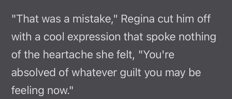 STOP GODDAMN SABOTAGING YOURSELF REGINA