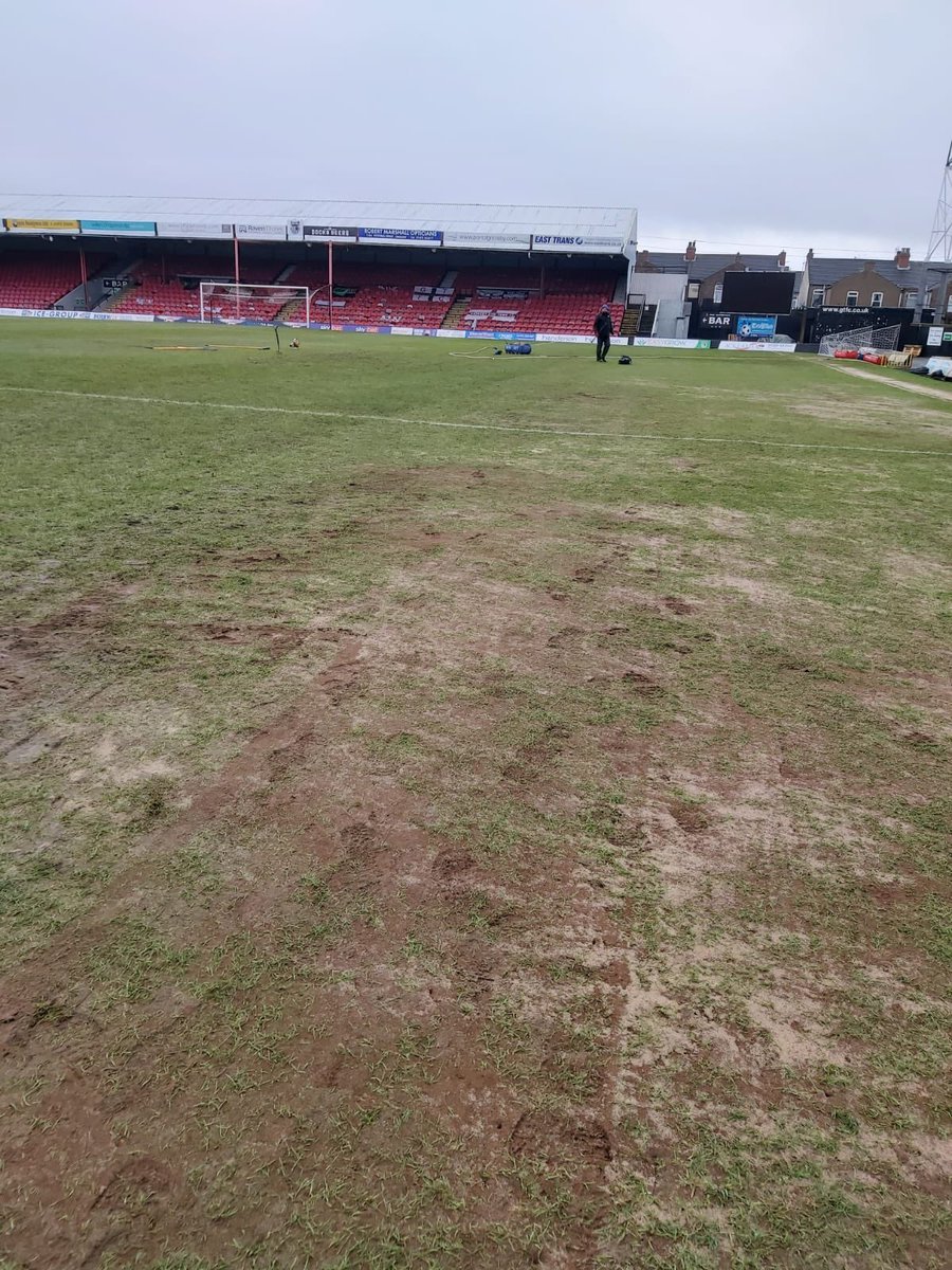 Other clubs jettison players too but none add COVID clauses. Staff are furloughed & told to take paycuts. The training ground & BP are left to ruin with no groundsman our pitch ends up looking like below but player of the year C.Vernam has a year extension so all is not lost.