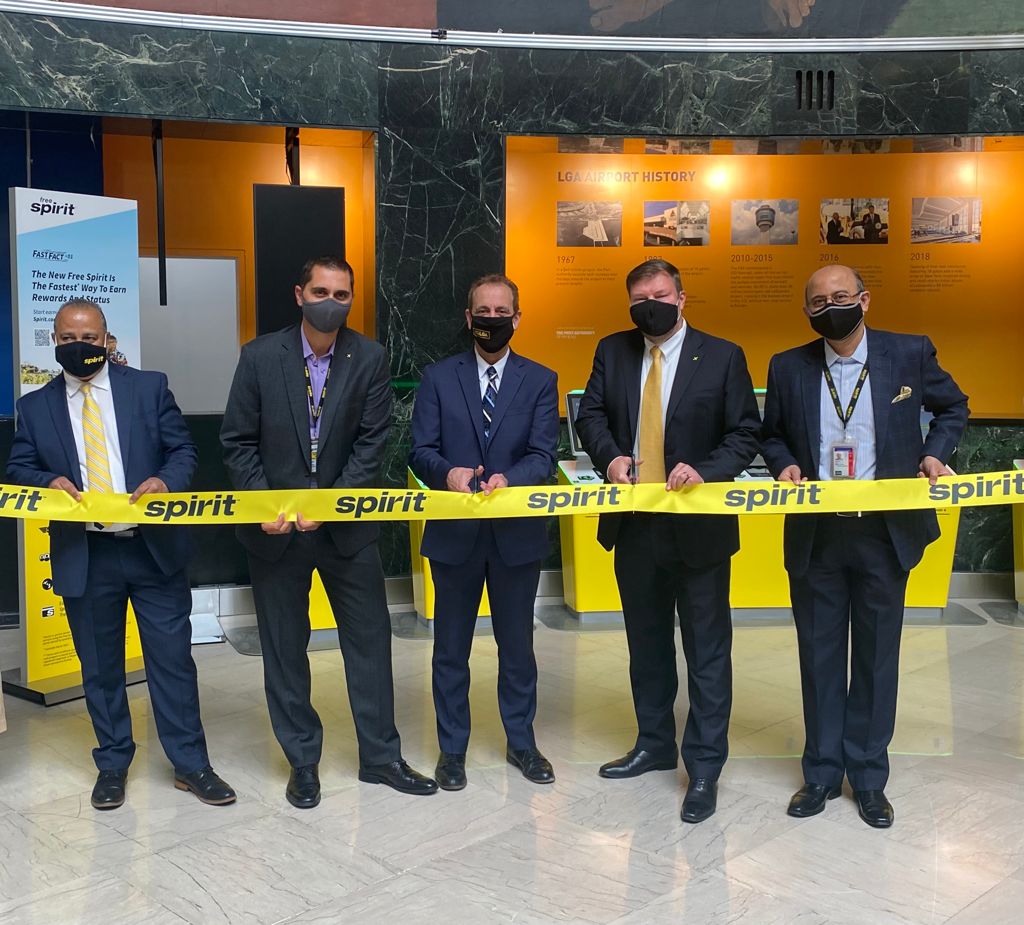 SpiritAirlines's tweet photo. Today we celebrate #MoreGrow at @LGAairport as Spirit will officially expand operations to a second terminal on 4/28! Our growth into the Marine Air Terminal (Terminal A) means added convenience and more nonstop options for our Guests, making flying Spirit easier than ever. ✈️ https://t.co/QnnA7JLTSl