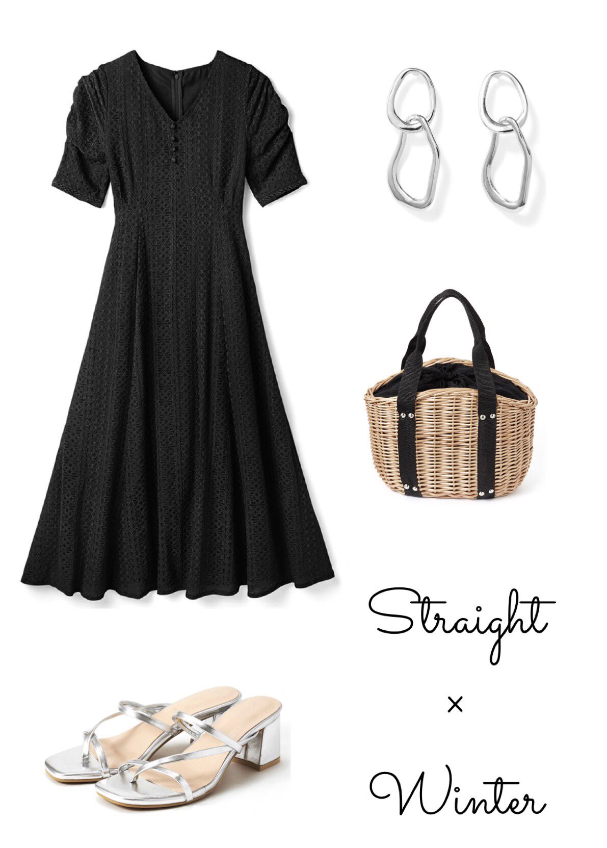 Sachi Grl ブルベ夏 骨格ストレート Onepiece 白石麻衣 パワショルvネックレースワンピース K8479w 2599 Shoes クリアストラップローヒールサンダル Zr758 1299 Accessory 白石麻衣 デザインパールピアス Ae3159 699 Bag ミノディエール