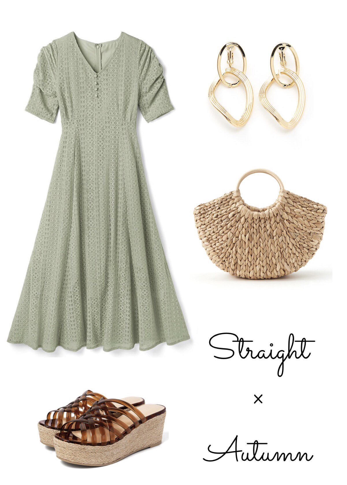 Sachi A Twitteren Grl イエベ秋 骨格ストレート Onepiece 白石麻衣 パワショルvネックレースワンピース K8479w 2599 Shoes ナローストラップサンダル Gd1191 1399 Accessory 2連変形リングピアス Ae3222 799 Bag テープハンドルカゴトートバッグ Tr100