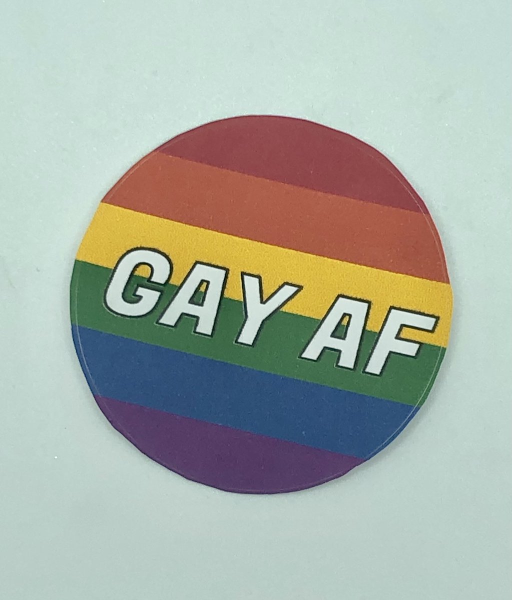 Strngrtruthart's tweet image. If any of y’all want it, I have one of these paper stickers left from pride! And it’s only $1 🥺

strangertruthart.com/products/gay-a…